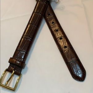 Italian Croco Calf Genuine Leather